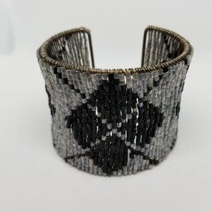 Vintage Cuff Bracelet Beaded